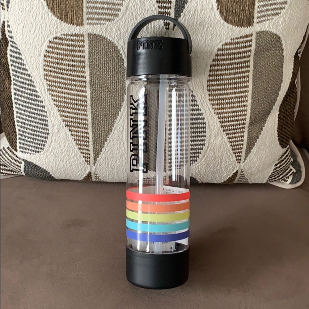 PINK CAMPUS WATER BOTTLE 24 oz. FLIP TOP STRAW